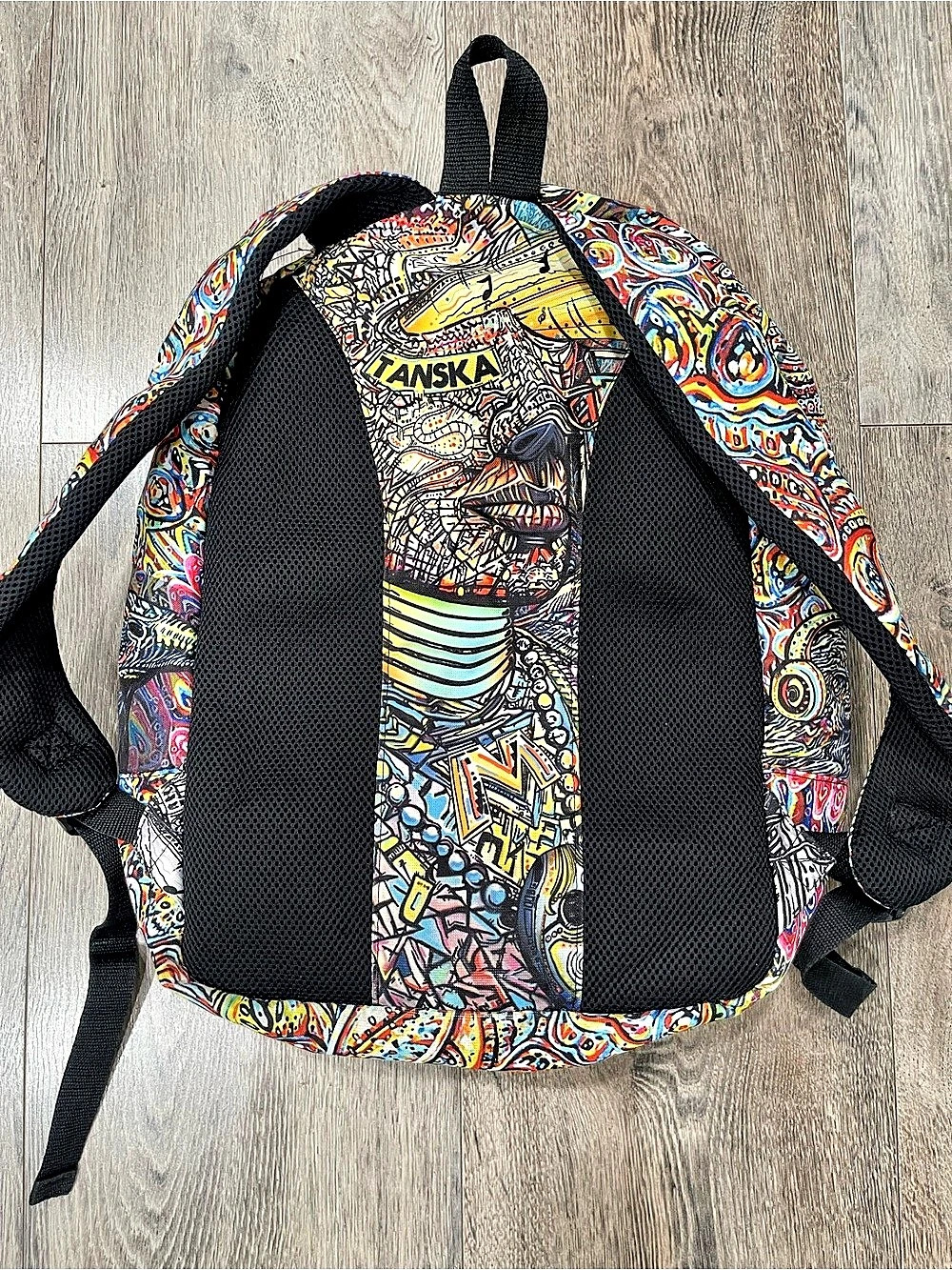 TANSKA Multicolor Abstract Print Backpack - Picture 2 of 8